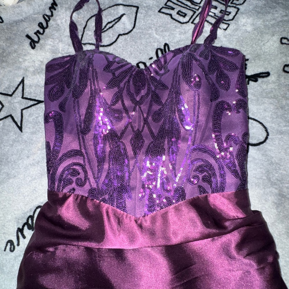 Purple Sequin Dress